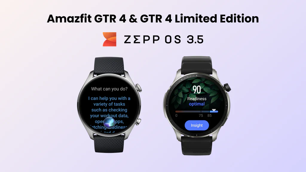 August 2024: Amazfit GTR 4 & GTR 4 Limited Edition Update to Zepp OS 3.5