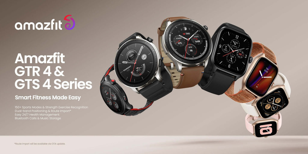 Amazfit Unveils GTR 4 and GTS 4 Smartwatches Globally