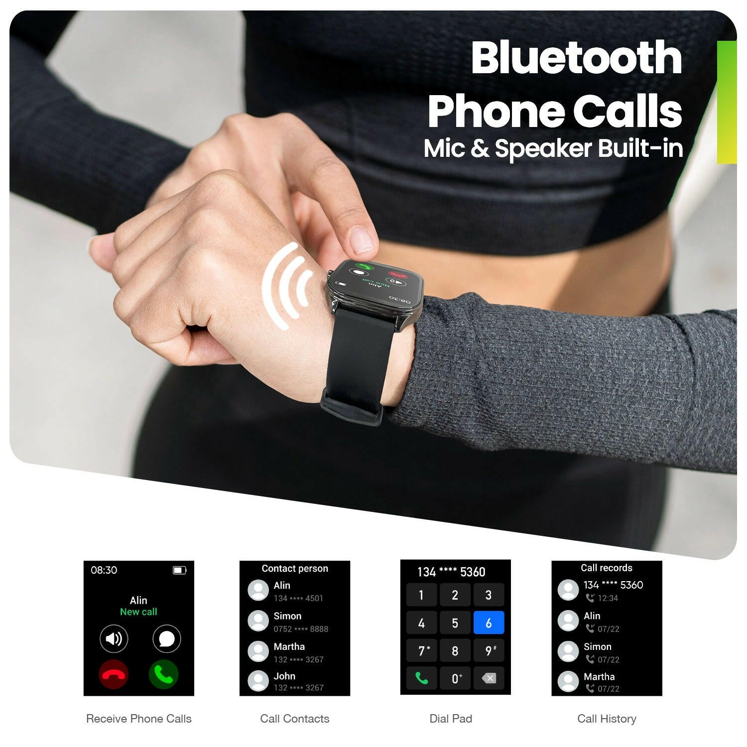 Amazfit Pop 3S Bluetooth Phone Watch - Main Image