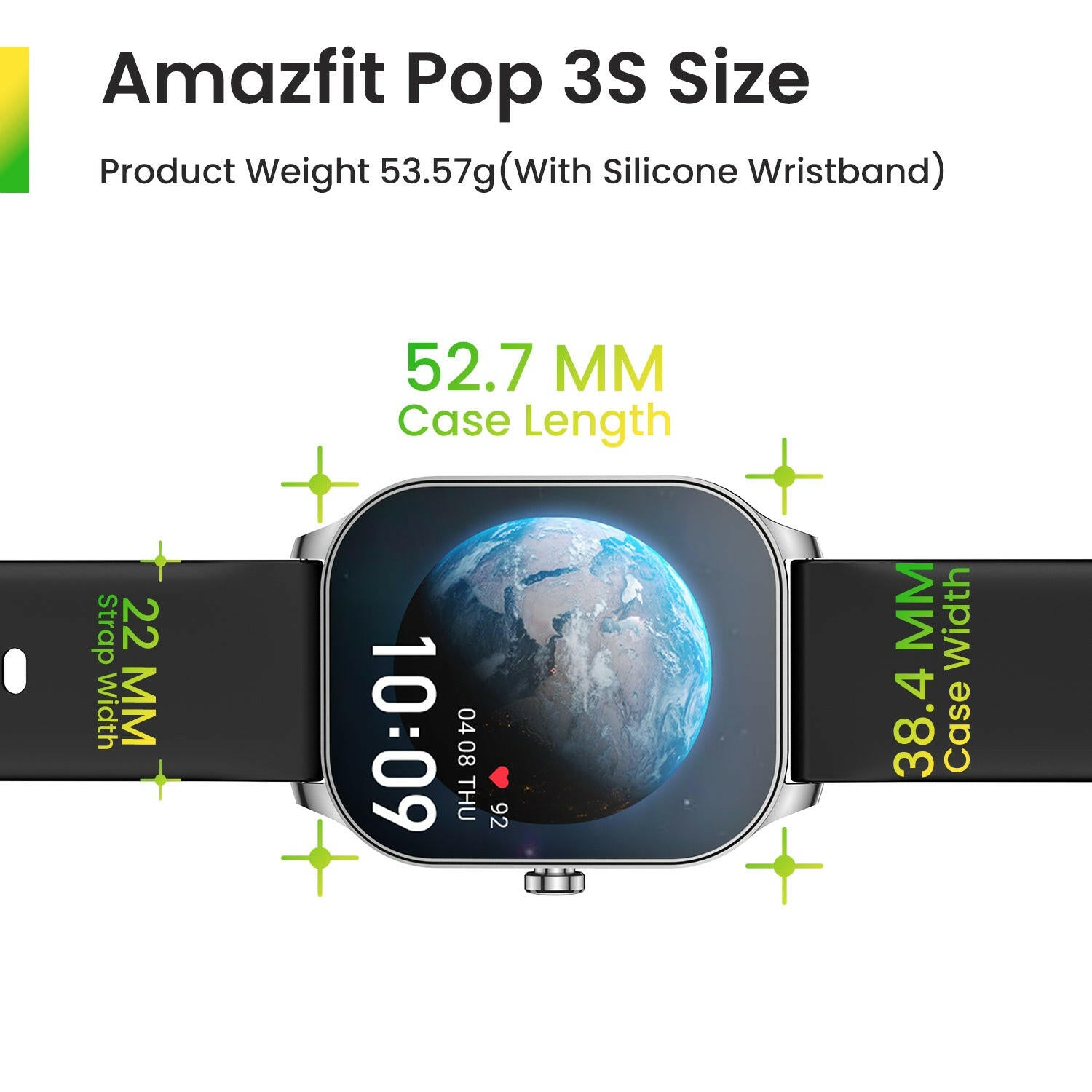 Amazfit Pop 3S | Smartwatch for Men and Women.