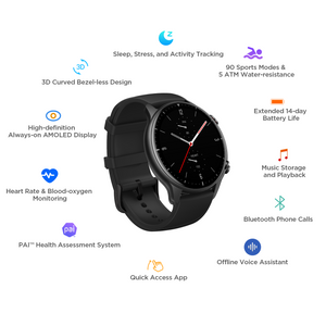 Amazfit GTR 2 (Refurbished) | Smartwatch for Men and Women.