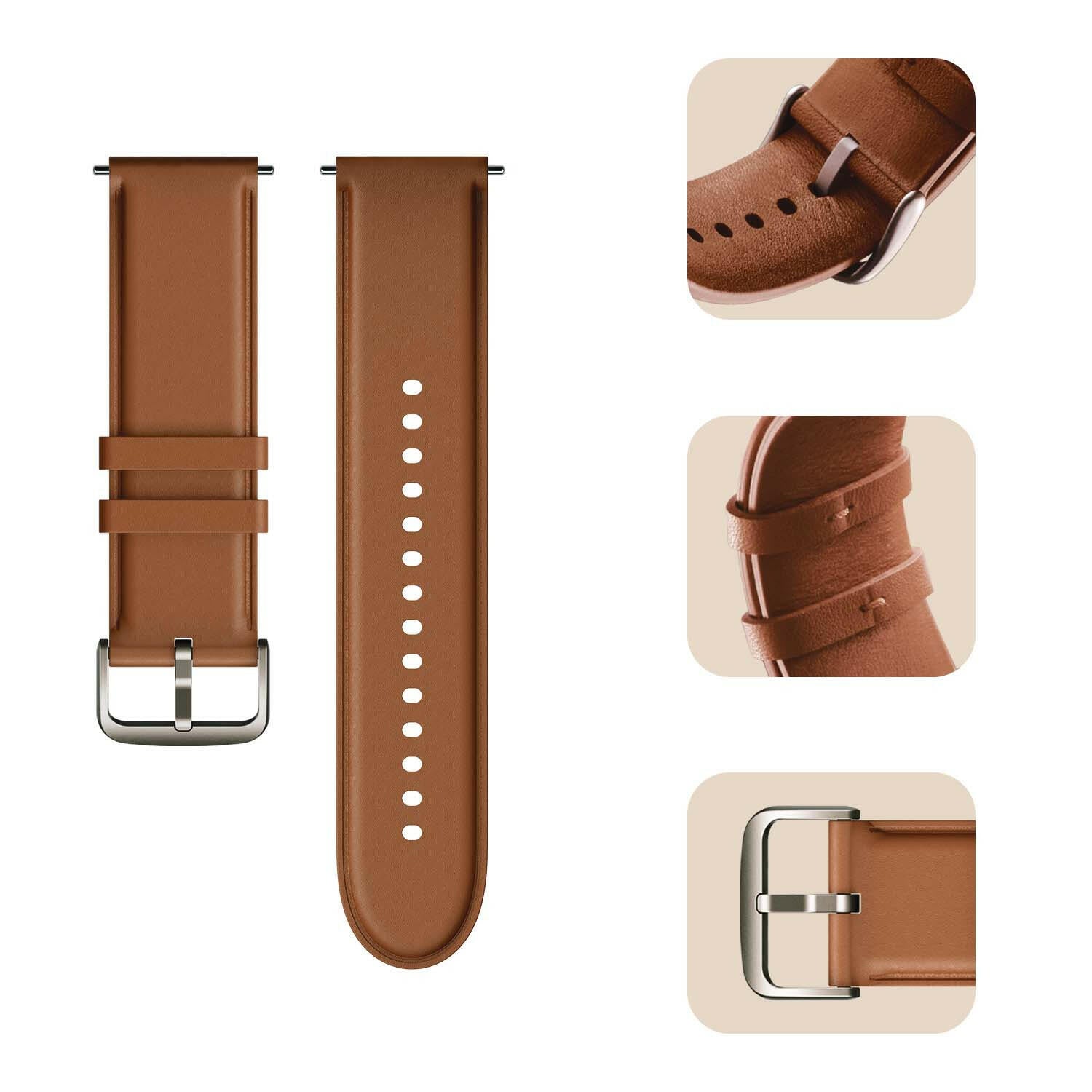 Fluco Horween Shell Cordovan Brown Leather Watch Strap | Holben's