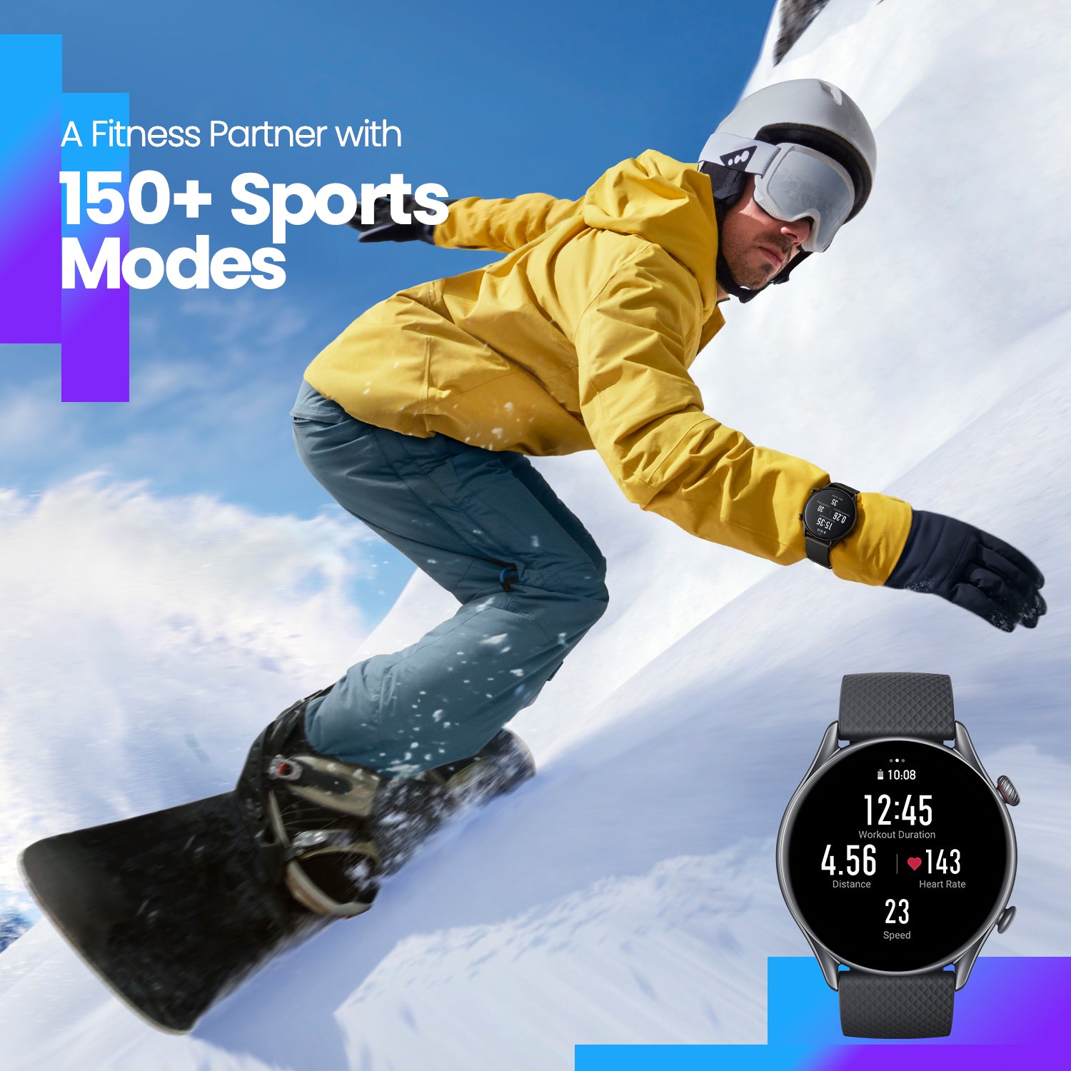 Amazfit GTR 3 Pro (Refurbished) | Smartwatch for Men and Women.