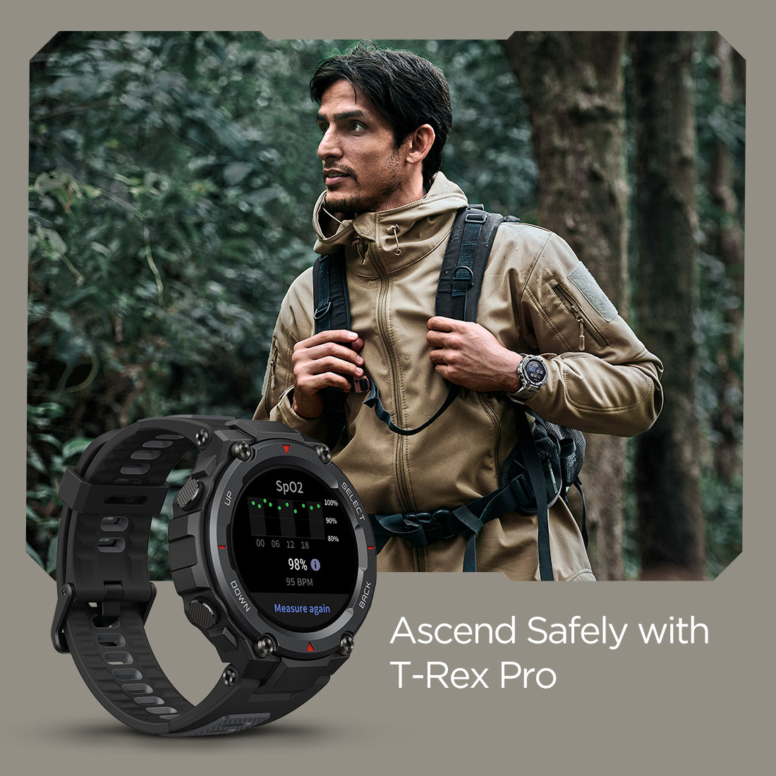 Amazfit T Rex Pro (Refurbished) | Smartwatch for Men and Women.