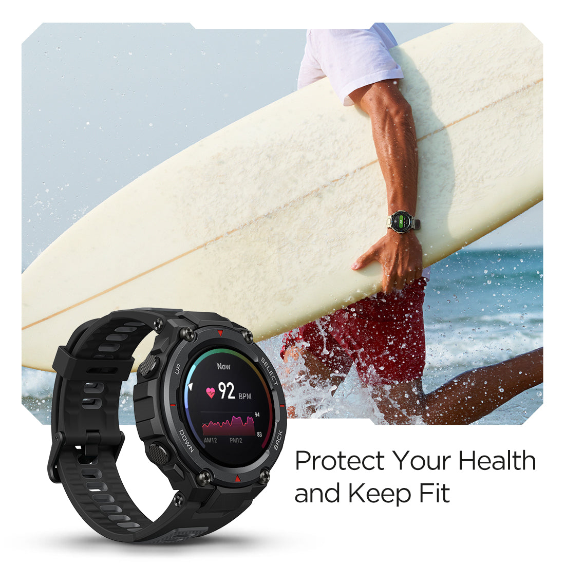 Amazfit T Rex Pro (Refurbished) | Smartwatch for Men and Women.