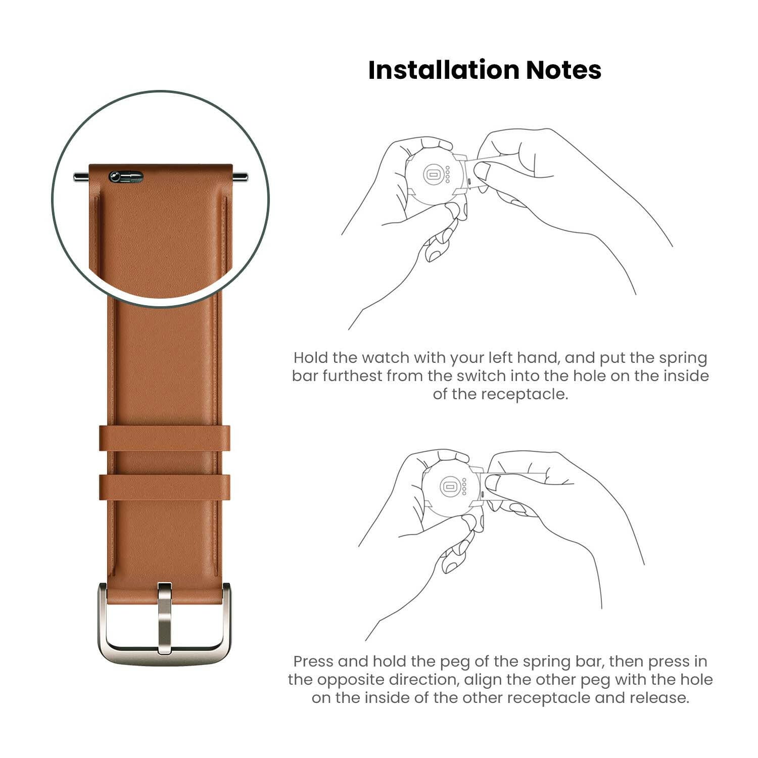 Amazfit Strap Leather Series Classic Edition - Main Image