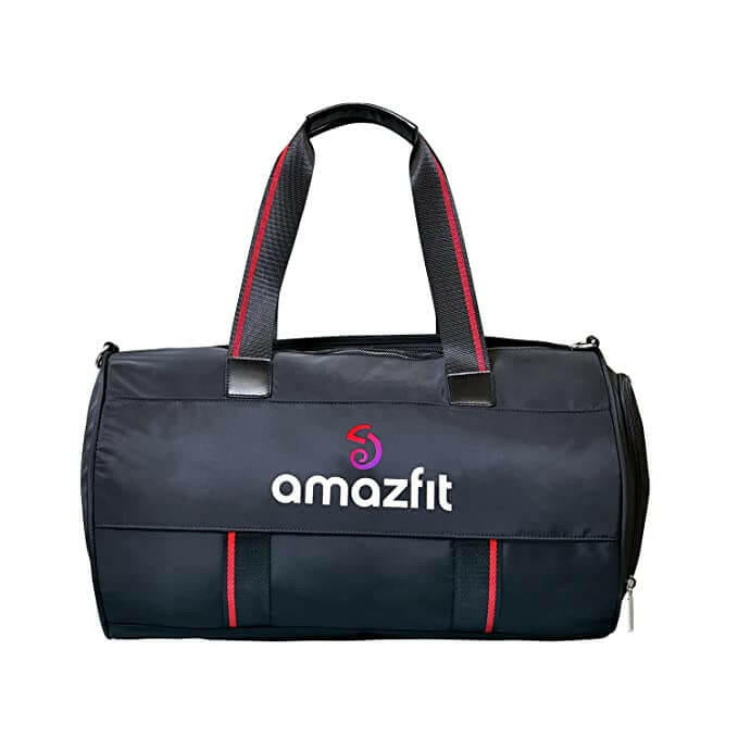 Amazfit Multi-Functional Duffle/Sports Bag/Gym Bag/Shoulder Bag for Men & Women (Black).