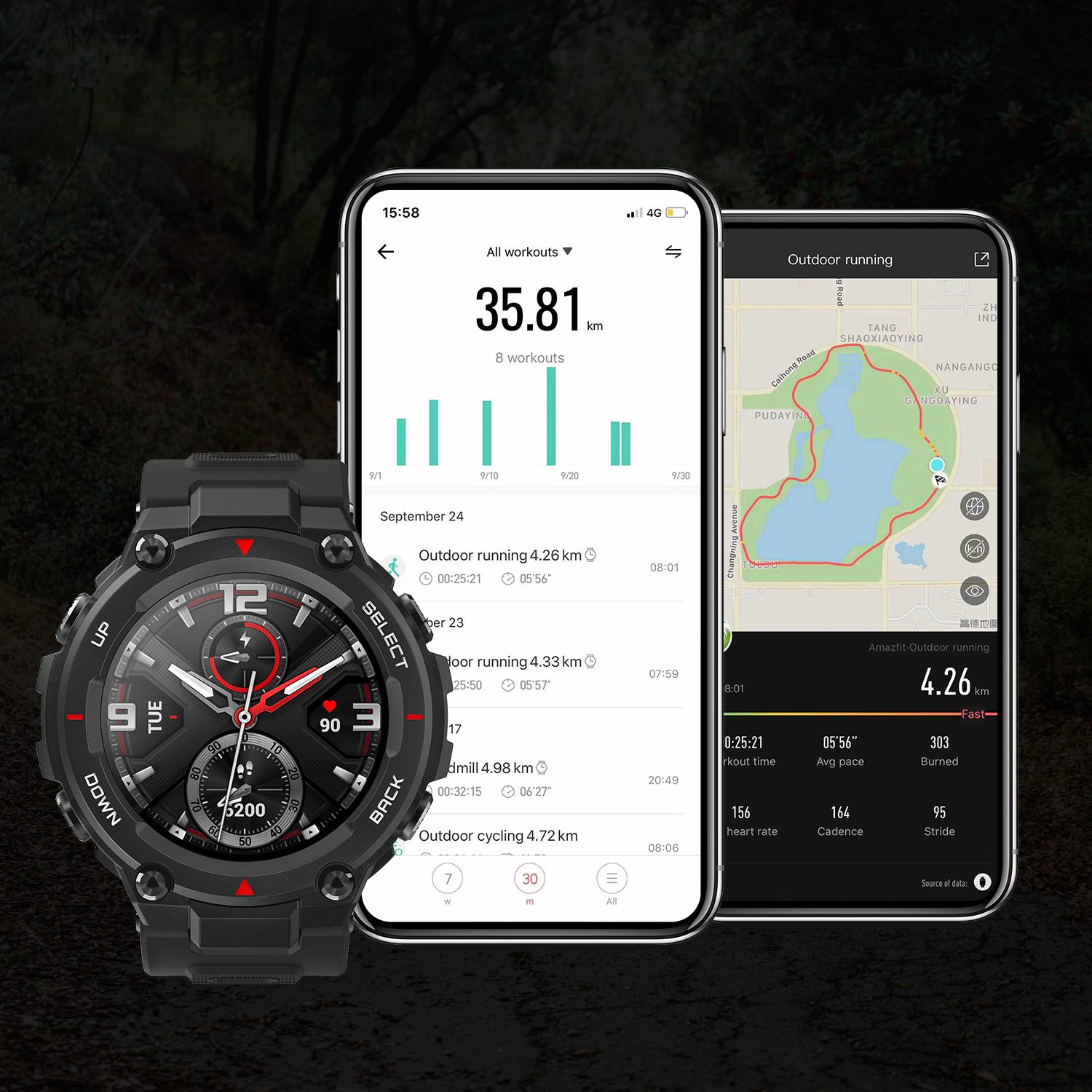 Amazfit T Rex (Refurbished) | Smartwatch for Men and Women.