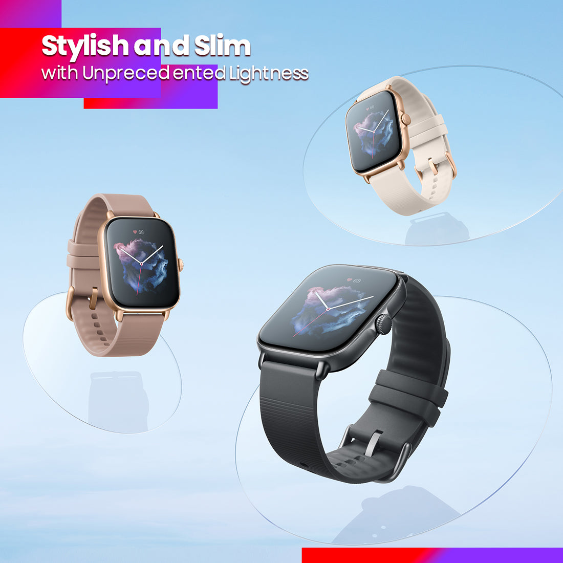 Amazfit GTS 3 (Refurbished) | Smartwatch for Men and Women.